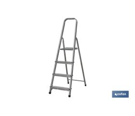 ESCALERA ALUMINIO 4 PELDAÑOS Y 0,89 M ALTURA ÚTIL