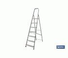 ESCALERA ALUMINIO 7 PELDAÑOS Y 1,61 M ALTURA ÚTIL