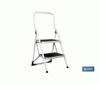 Escalera plegable para uso doméstico | Con 2 o 3 peldaños | Fabricada en acero