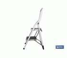 ESCALERA DOMÉSTICA ACERO 2 PELDAÑOS ALTURA 46 CM