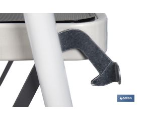 ESCALERA DOMÉSTICA ACERO 2 PELDAÑOS ALTURA 46 CM