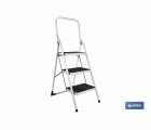 ESCALERA DOMÉSTICA ACERO 3 PELDAÑOS ALTURA 70 CM