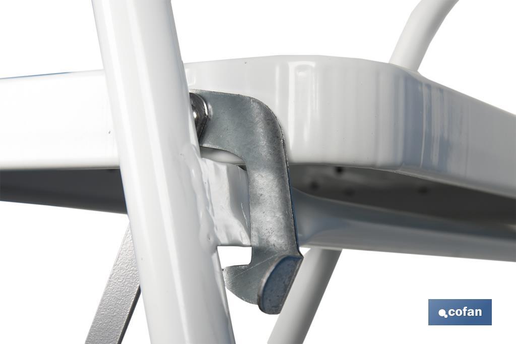 ESCALERA DOMÉSTICA ACERO 3 PELDAÑOS ALTURA 70 CM