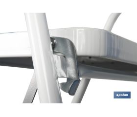 ESCALERA DOMÉSTICA ACERO 3 PELDAÑOS ALTURA 70 CM