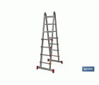 ESCALERA ALUMINIO MULTIPOSICIÓN 4 x 4 PELDAÑOS Y 3,83 M