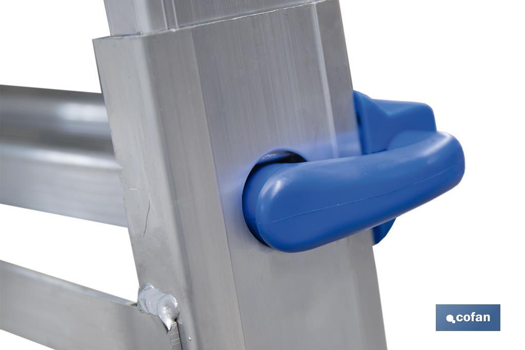 ESCALERA PLUS ALUMINIO MULTIPOSICIÓN 4 x 5 PELDAÑOS Y 4,83 M