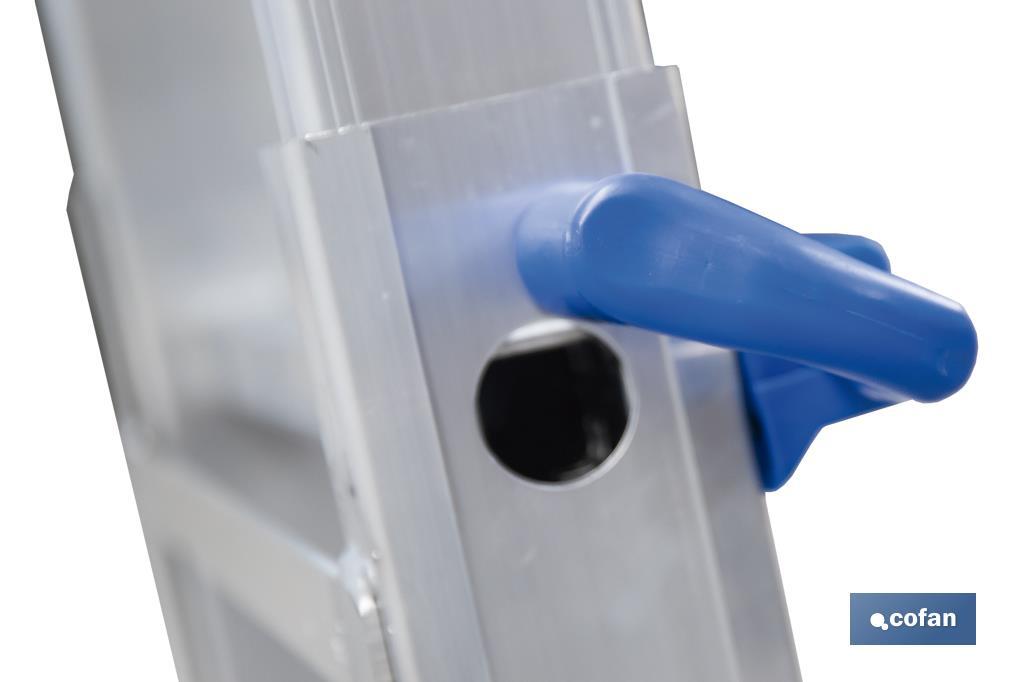 ESCALERA PLUS ALUMINIO MULTIPOSICIÓN 4 x 5 PELDAÑOS Y 4,83 M