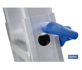 ESCALERA PLUS ALUMINIO MULTIPOSICIÓN 4 x 5 PELDAÑOS Y 4,83 M