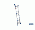 ESCALERA PLUS ALUMINIO MULTIPOSICIÓN 4 x 4 PELDAÑOS Y 3,83 M