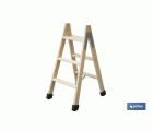 Escaleras de Madera Dobles de Alta Resistencia | Diferentes tamaños y alturas | Seguridad garantizada