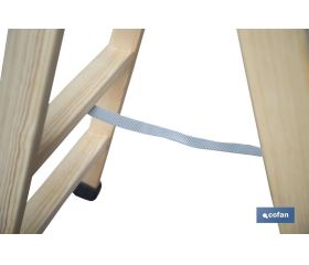 ESCALERA MADERA DOBLE 4 PELDAÑOS 1,00 M