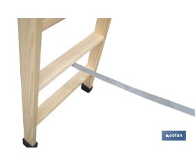 ESCALERA MADERA DOBLE 5 PELDAÑOS 1,25 M