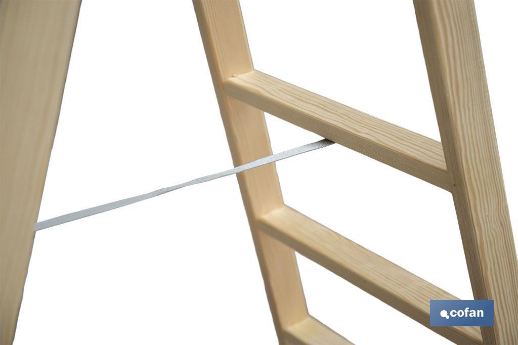 ESCALERA MADERA DOBLE 7 PELDAÑOS 1,75 M