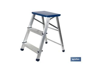 TABURETE ALUMINIO 3 PELDAÑOS Y 0,67 M ALTURA