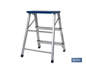 TABURETE ALUMINIO 3 PELDAÑOS Y 0,67 M ALTURA