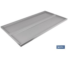 Bandeja para estanterías sin tornillos con refuerzos | En medidas de 690 x 500/600 mm y 930 x 500/600 mm