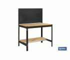 BANCO DE TRABAJO CON PANEL ANTRACITA MADERA L-910 MM