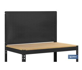 BANCO DE TRABAJO CON PANEL ANTRACITA MADERA L-910 MM