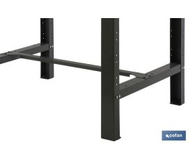 BANCO DE TRABAJO MADERA ANTRACITA L-1200 MM