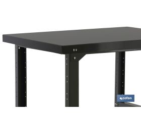 BANCO DE TRABAJO ANTRACITA DE ACERO L-1200 MM