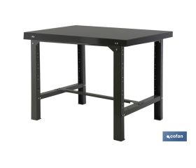 BANCO DE TRABAJO ANTRACITA DE ACERO L-1200 MM