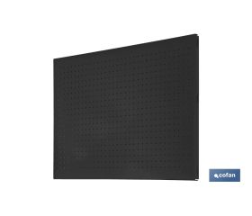 PANEL DE HERRAMIENTAS ANTRACITA CON 8 GANCHOS L-1200 MM