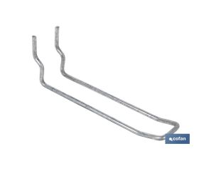 SET 8 GANCHOS DOBLES PARA PANEL DE HERRAMIENTAS