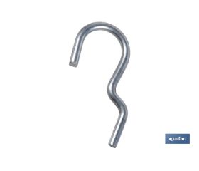 SET 10 GANCHOS SIMPLES PARA PANEL DE HERRAMIENTAS