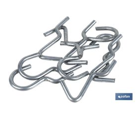 SET 10 GANCHOS SIMPLES PARA PANEL DE HERRAMIENTAS