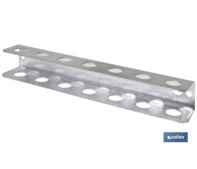 Soporte para destornilladores | Adecuado para panel de herramientas | Material: acero galvanizado | Longitud: 220 mm