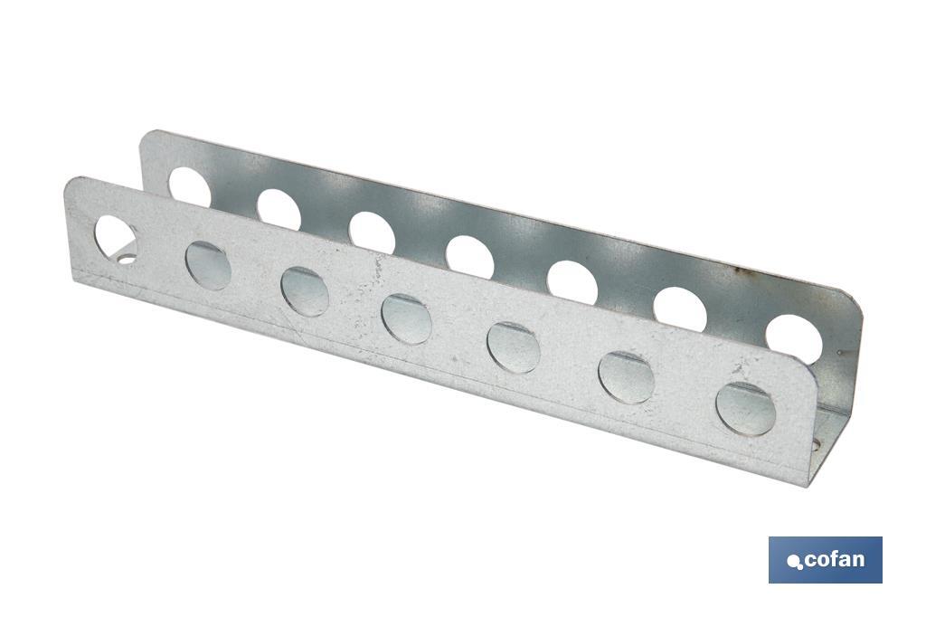 SOPORTE DESTORNILLADORES GALVANIZADO PARA PANEL DE HERRAMIENTAS L-220 MM