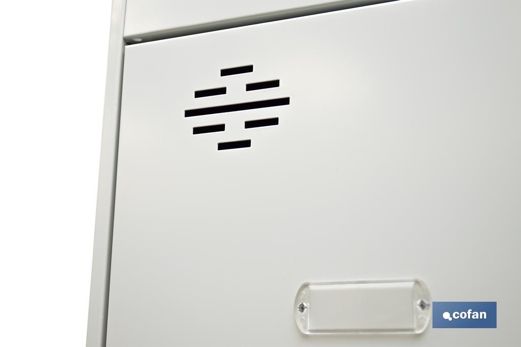 ARMARIO ESCOBERO 4 BALDAS 1800 X 400 X 400 MM