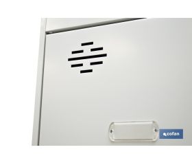 ARMARIO ESCOBERO 4 BALDAS 1800 X 400 X 400 MM