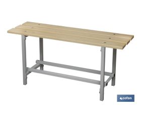 BANCO DE VESTUARIO MADERA L-1000 MM