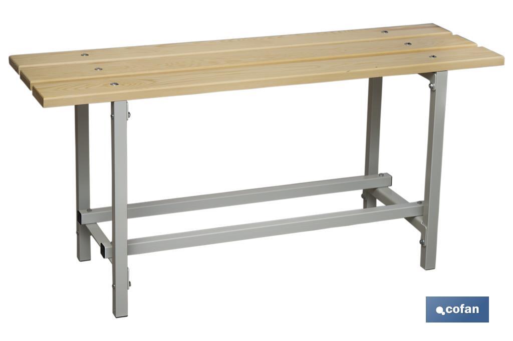 BANCO DE VESTUARIO MADERA L-1000 MM