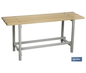 BANCO DE VESTUARIO MADERA L-1000 MM