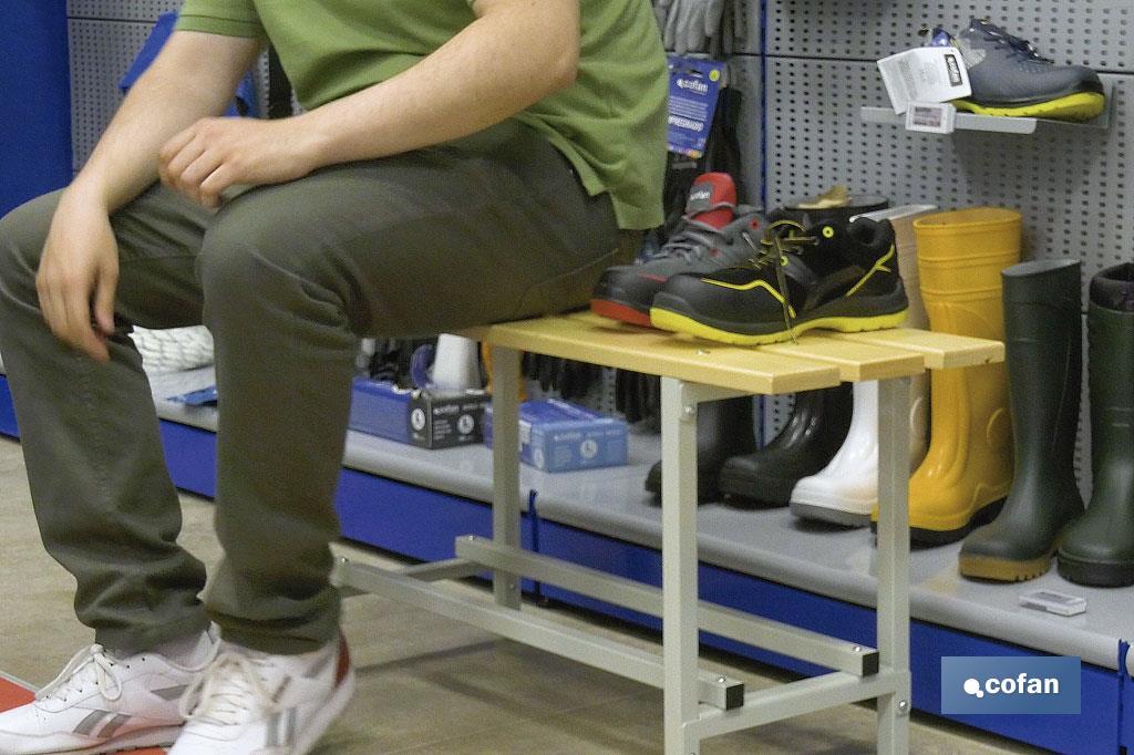 BANCO DE VESTUARIO MADERA L-1000 MM