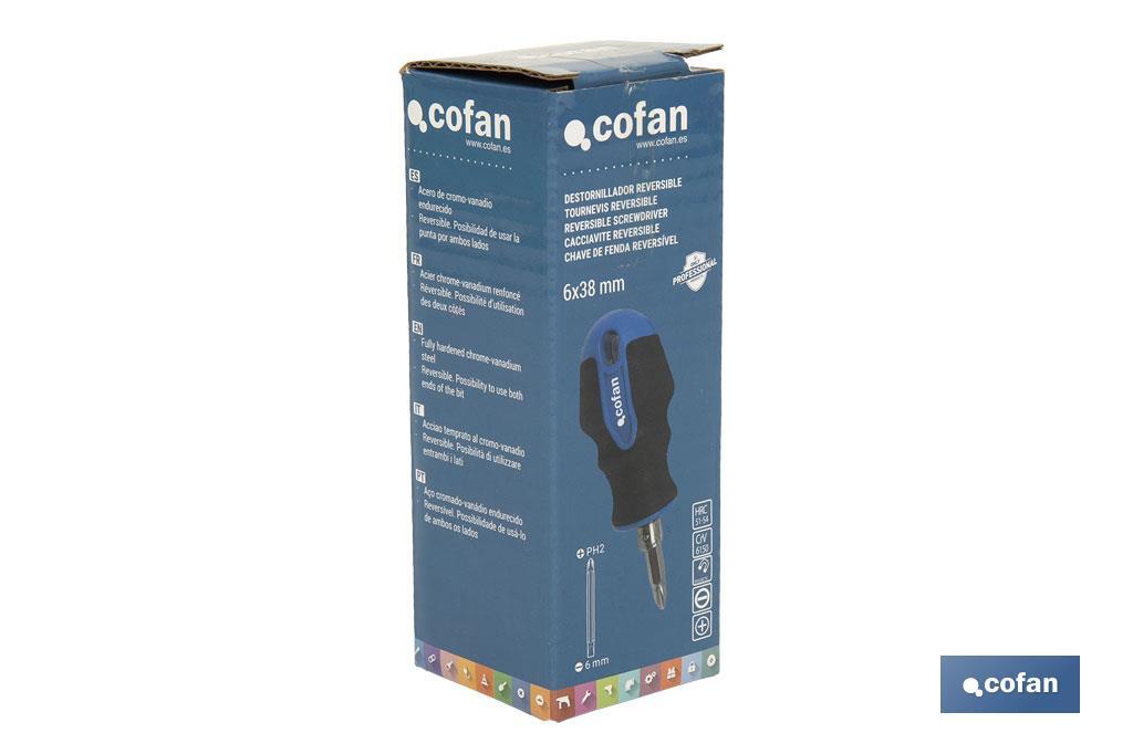 DESTORNILLADOR REVERSIBLE 6X38 MM