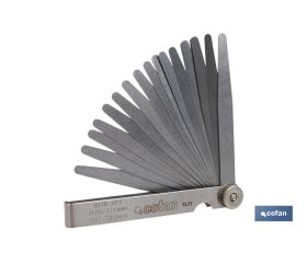 Galgas de espesores con 8 y 18 hojas | Medidor de espesores | Con medidas de espesor desde 0.05 mm hasta 1,0 mm