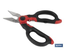 TIJERAS ELECTRICISTA PROFESIONAL 160mm (pelacables/crimpar)
