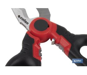 TIJERAS ELECTRICISTA PROFESIONAL 160mm (pelacables/crimpar)