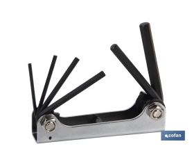 LLAVERO LLAVES HEXAG. 6 Uds. (2,5-8)