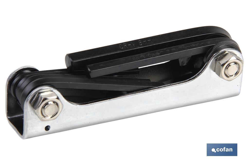 LLAVERO LLAVES HEXAG. 6 Uds. (2,5-8)