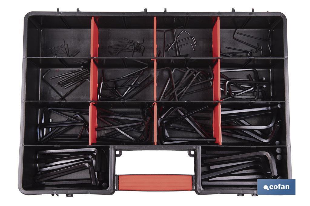 MALETIN SURTIDO 140 LLAVES ALLEN 0,9 - 10mm