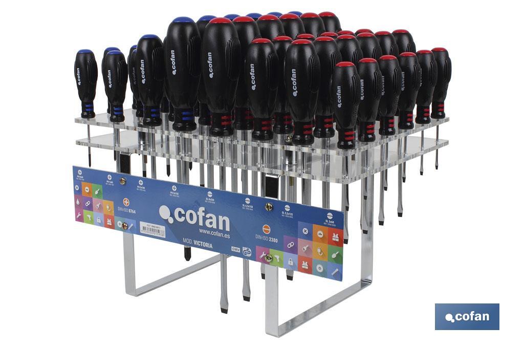 EXPOSITOR DESTORNILLADORES 48 PCS.