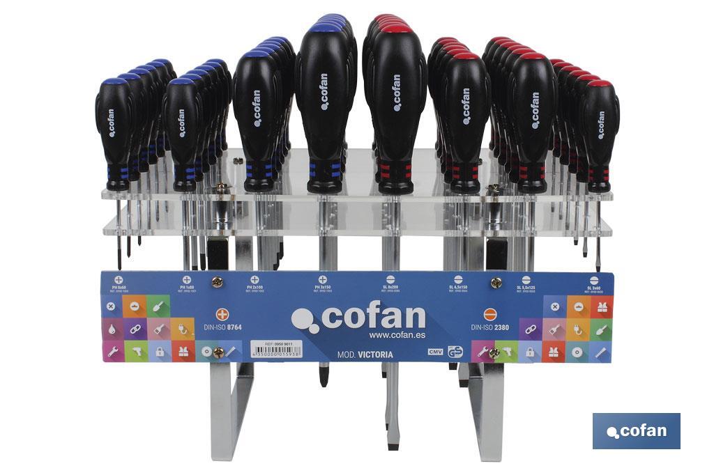 EXPOSITOR DESTORNILLADORES 48 PCS.
