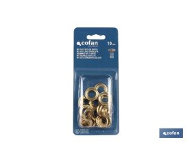 Kit de 12 sets de Ojetes | Diámetros de 10 - 12 mm | Apto para montajes