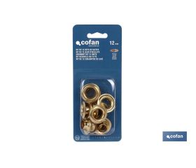 Kit de 12 sets de Ojetes | Diámetros de 10 - 12 mm | Apto para montajes