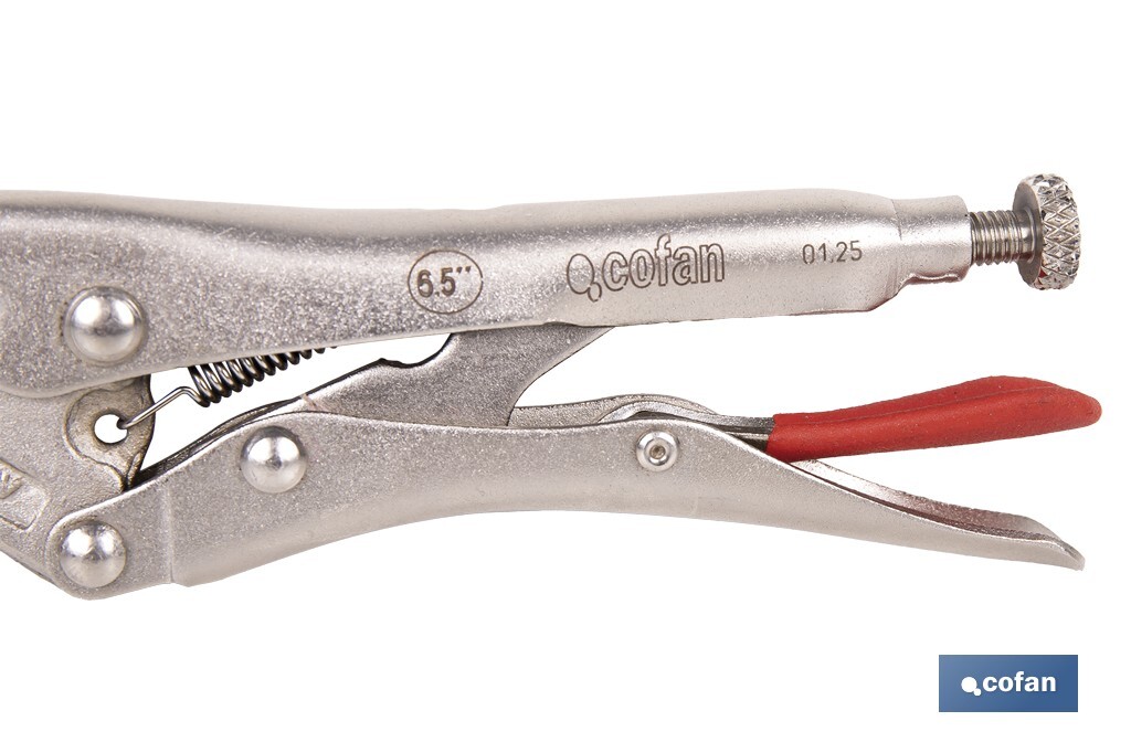 TENAZA GRIP BOCAS LARGAS 6.1/2