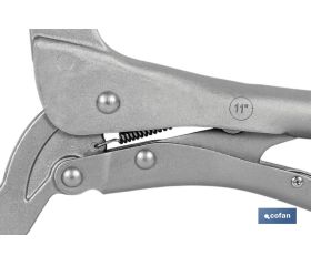 TENAZA GRIP C/MORDAZAS EN C BASCULANTES 18